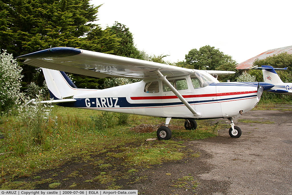 G-ARUZ, 1961 Cessna 175C Skylark C/N 17557080, seen @ Bodmin