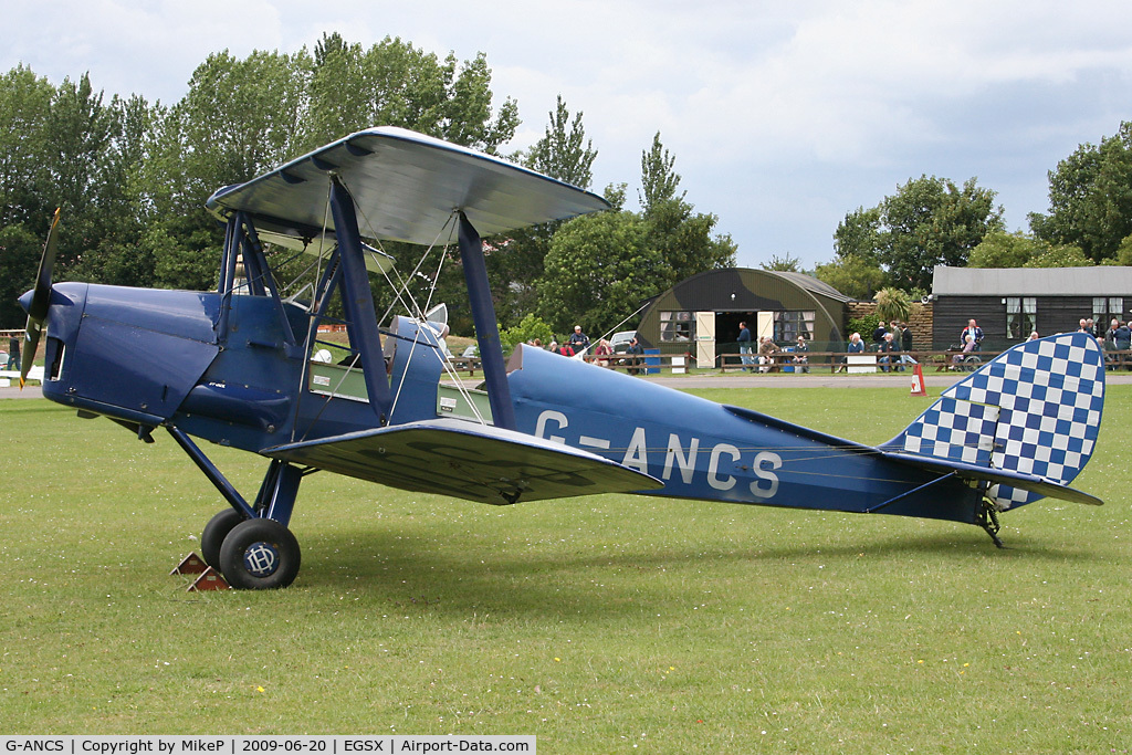 G-ANCS, 1939 De Havilland DH-82A Tiger Moth II C/N 82824, Visitor to the 2009 Air Britain fly-in.
