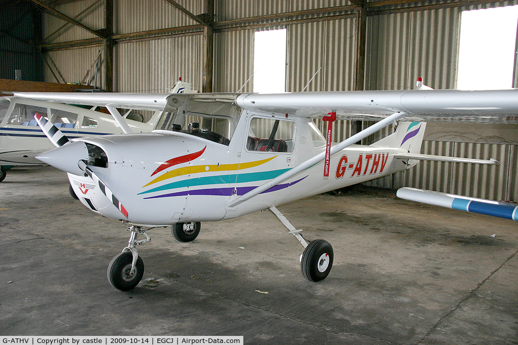 G-ATHV, 1966 Cessna 150F C/N 150-62019, seen @ Sherburn in Elmet