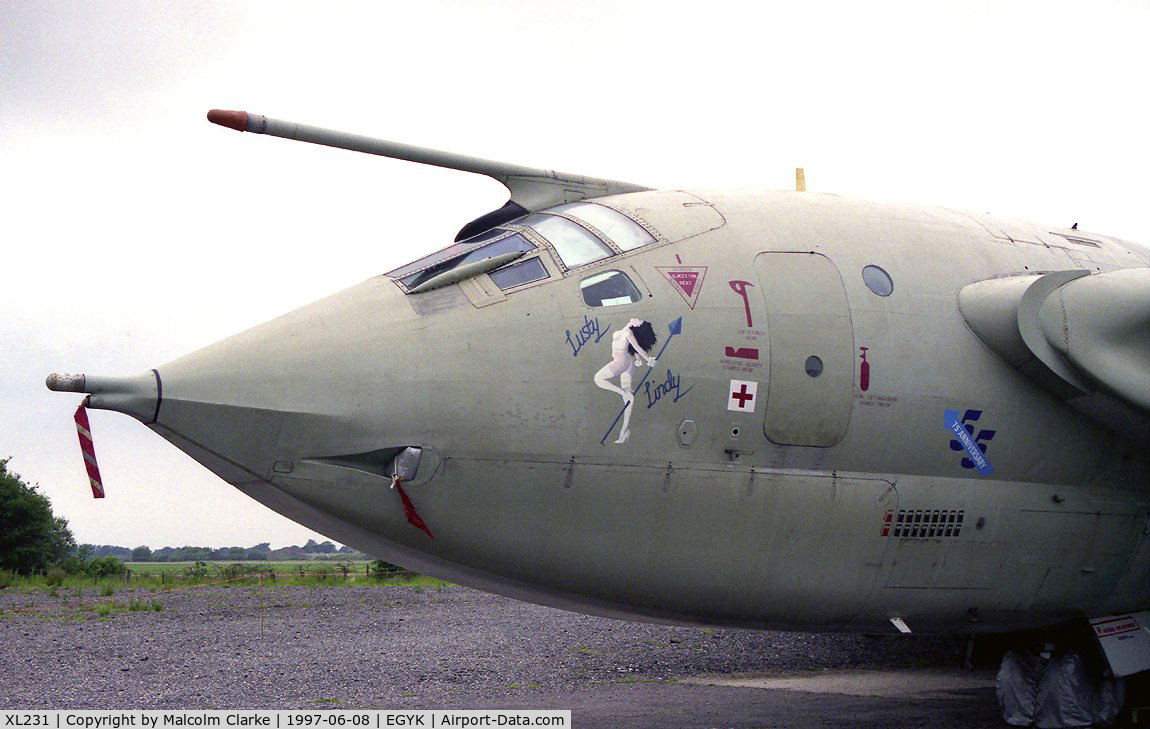 XL231, 1962 Handley Page Victor K.2 C/N HP80/76, Handley Page Victor K2 (HP-80). A close-up of 