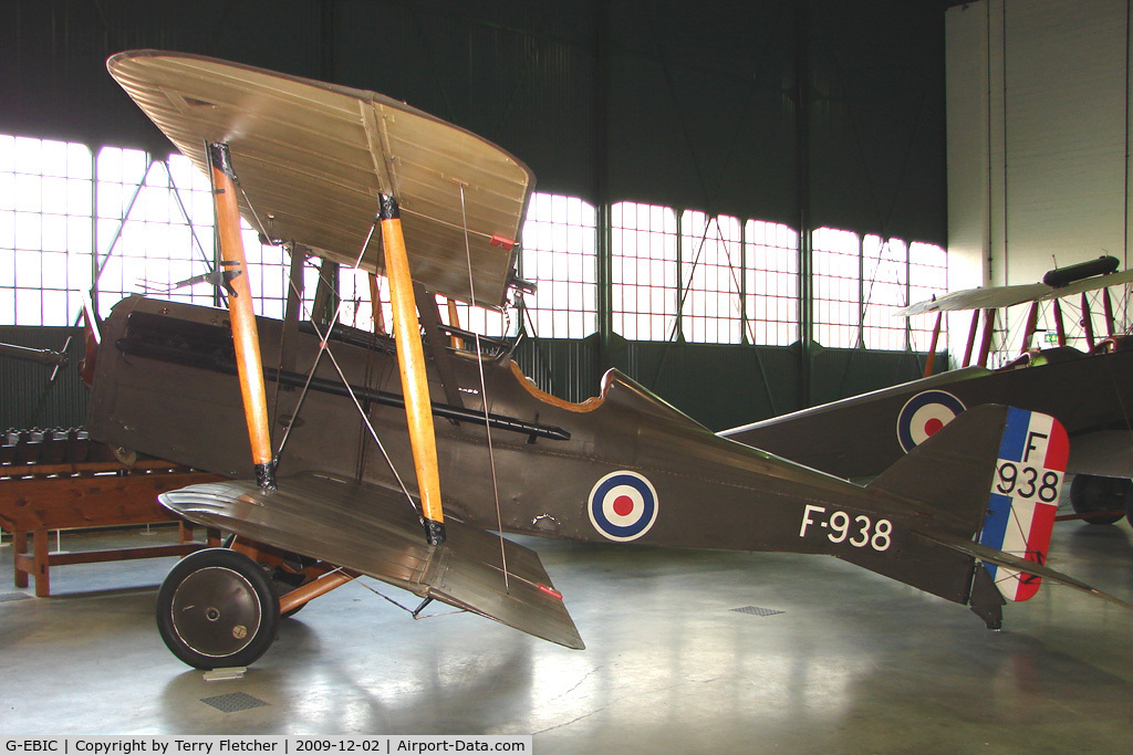 G-EBIC, Royal Aircraft Factory SE-5A C/N 687/2404, exhibited in the RAF Museum Hendon , UK