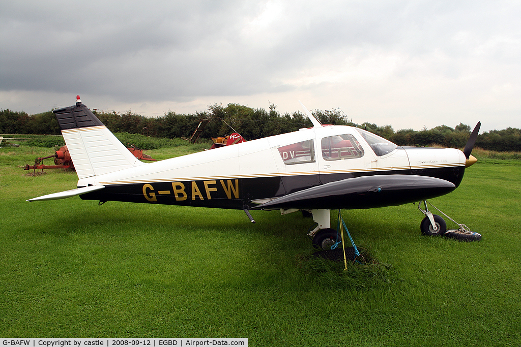 G-BAFW, 1965 Piper PA-28-140 Cherokee C/N 28-21050, seen @ Derby
