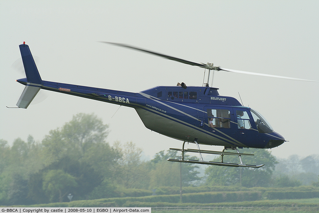 G-BBCA, 1973 Bell 206B JetRanger II C/N 1101, seen @ Wolverhampton
