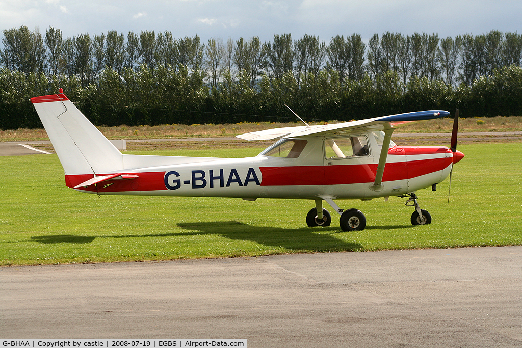 G-BHAA, 1978 Cessna 152 C/N 15281330, seen @ Shobdon