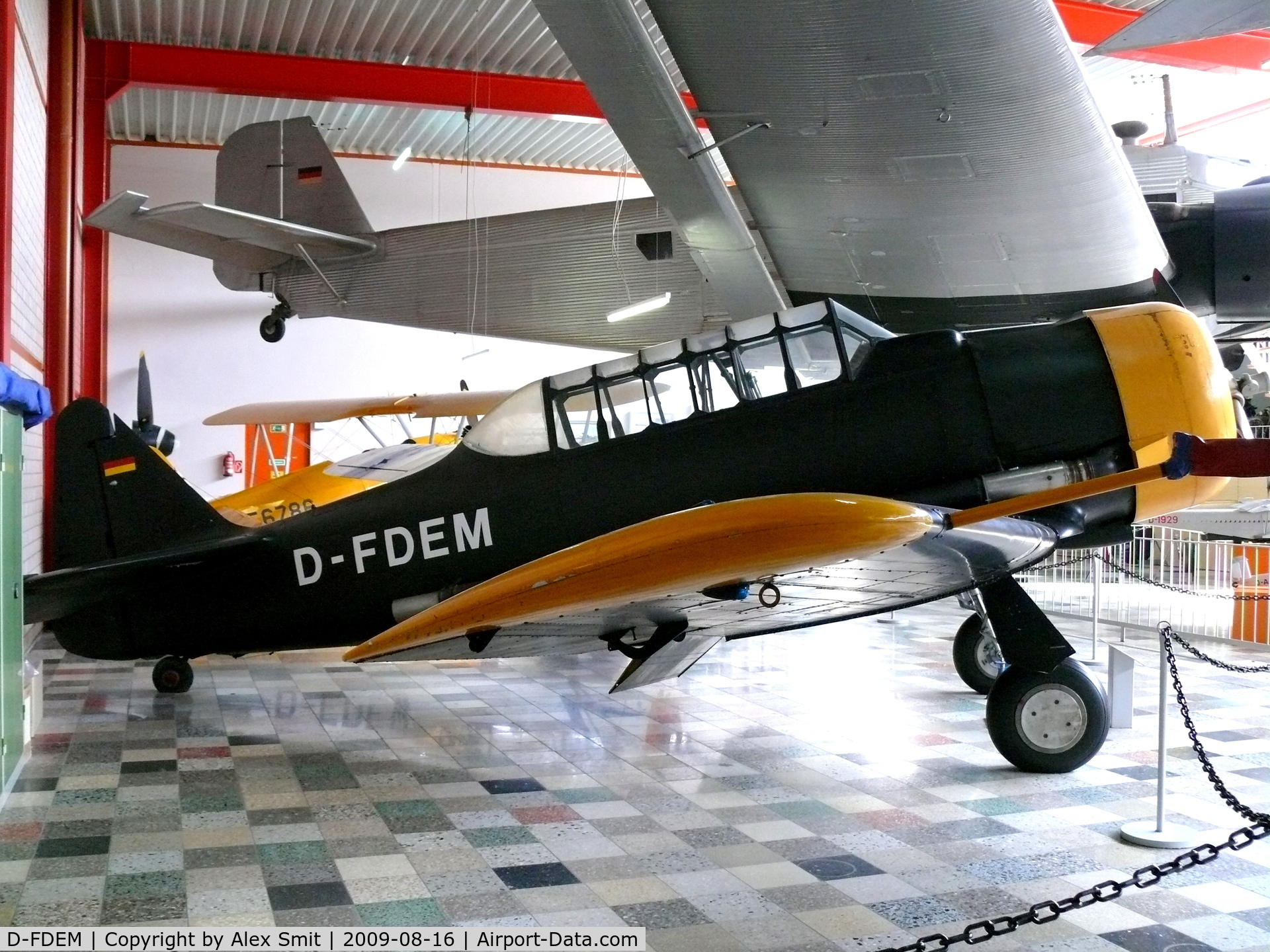 D-FDEM, North American AT-6F Texan C/N 121-42500, North American AT-6F Texan D-FDEM in the Hermerskeil museum