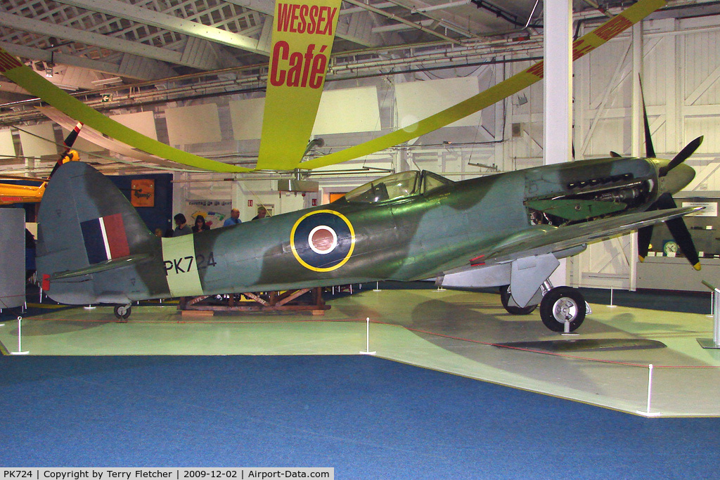 PK724, Supermarine 356 Spitfire F.24 C/N CBAF.255, Vickers Supermarine Spitfire F24 exhibited in the RAF Museum Hendon , UK