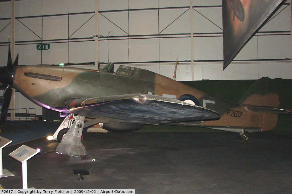 P2617, Hawker Hurricane I C/N Not found P2617, Hawker Hurricane I - exhibited in the RAF Museum Hendon , UK