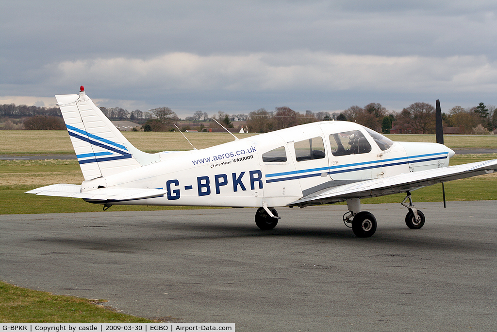 G-BPKR, 1975 Piper PA-28-151 Cherokee Warrior C/N 28-7515446, seen @ Wolverhampton