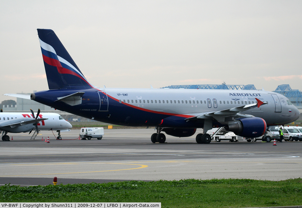 VP-BWF, 2003 Airbus A320-214 C/N 2144, Parked at the General Aviation area...