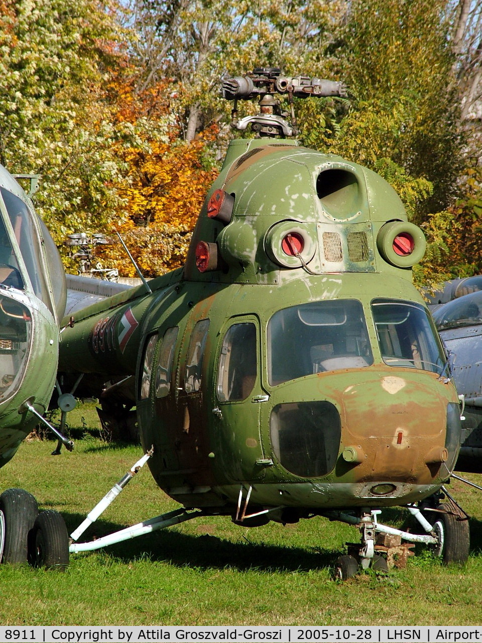 8911, 1984 Mil (PZL-Swidnik) Mi-2 C/N 518911104, Szolnok-Szandaszölös airplane museum.