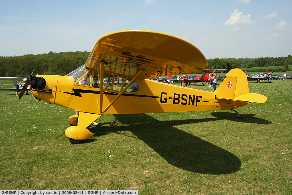 G-BSNF, 1939 Piper J3C-65 Cub Cub C/N 3070, seen @ Popham