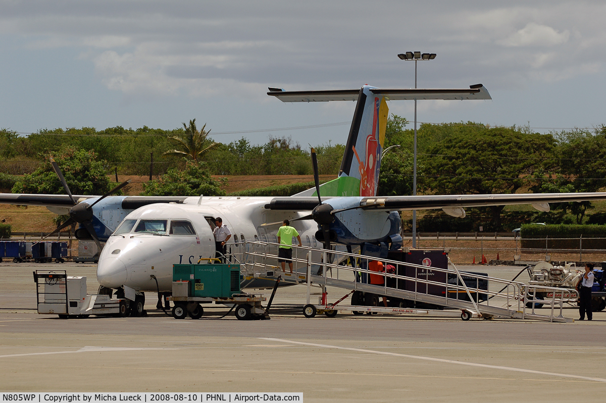 N805WP, 1993 De Havilland Canada DHC-8-103 Dash 8 C/N 353, At HNL