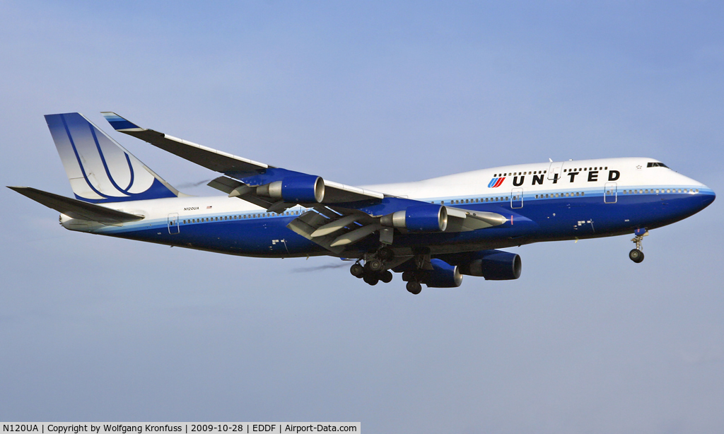 N120UA, 1999 Boeing 747-422 C/N 29166, United Airlines