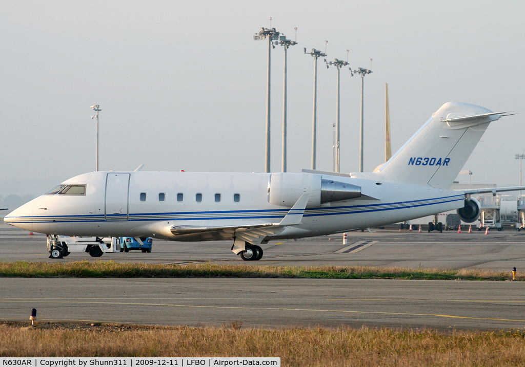 N630AR, 1993 Canadair Challenger 601-3R (CL-600-2B16) C/N 5140, Parked at the General Aviation area...