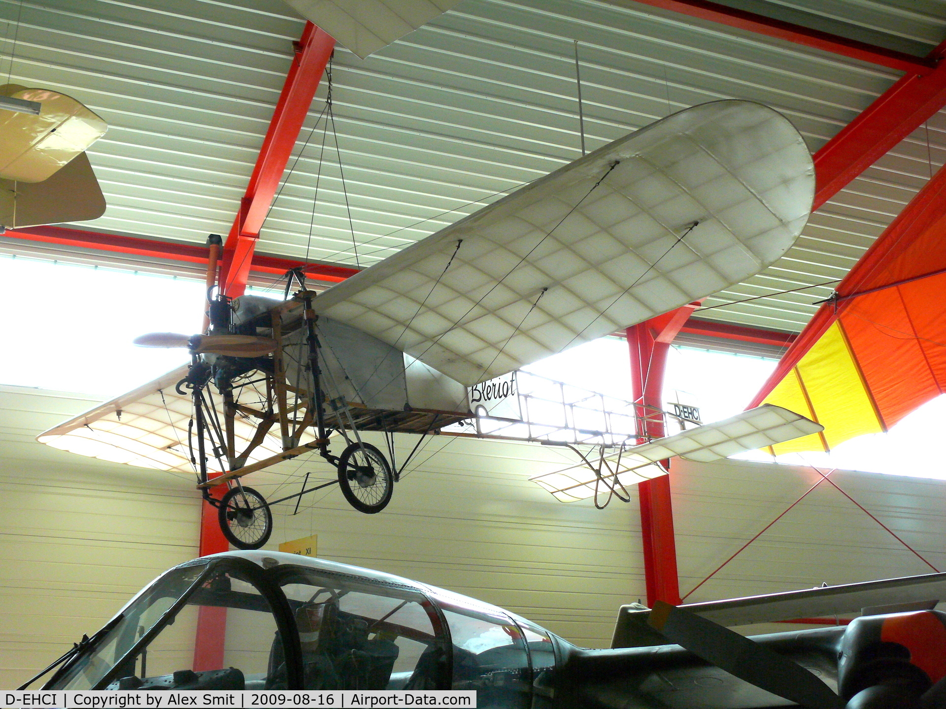 D-EHCI, Bleriot XI Replica C/N 01, Bleriot XI D-EHCI in the Hermerskeil Museum Flugausstellung Junior