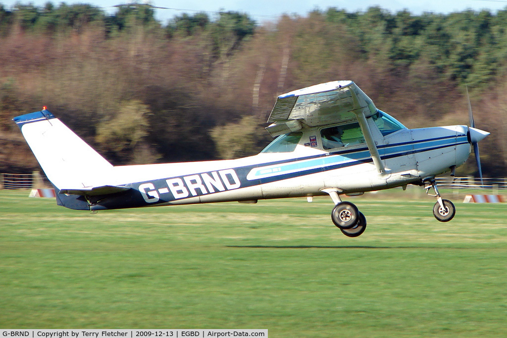G-BRND, 1979 Cessna 152 C/N 152-83776, Cessna 152 off on a training flight from Derby Eggington