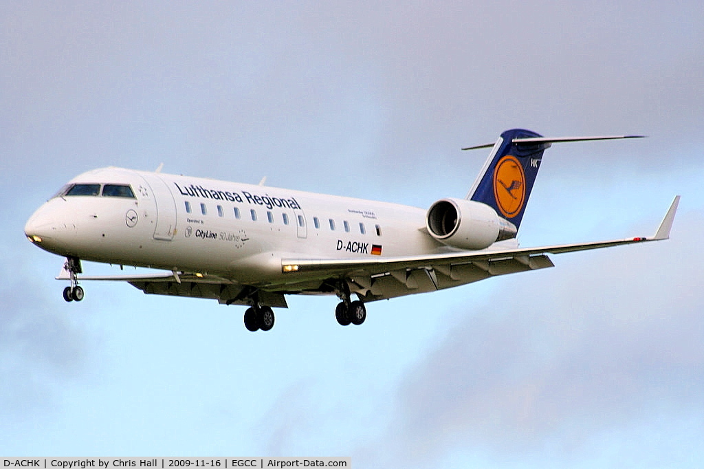 D-ACHK, 2000 Canadair CRJ-200LR (CL-600-2B19) C/N 7499, Lufthansa Regional operated by CityLine