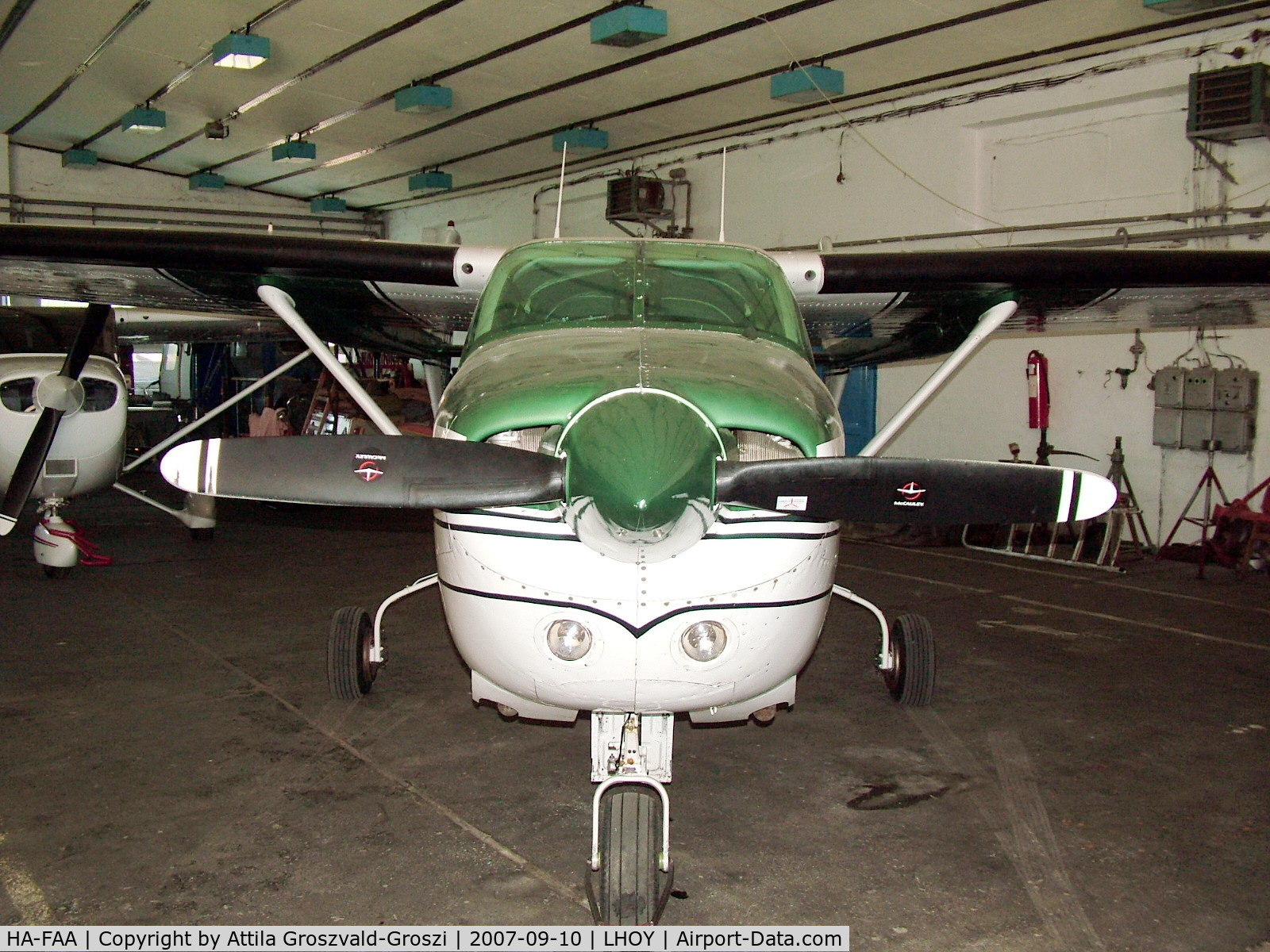 HA-FAA, 1975 Reims F337G Super Skymaster C/N F3370032, Öcsény Airport - Hungary