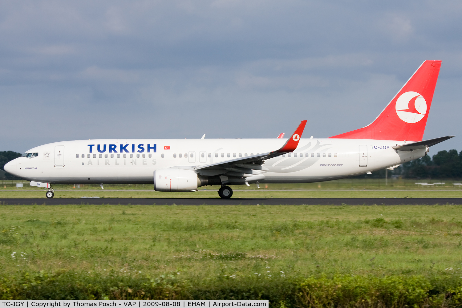 TC-JGY, 2008 Boeing 737-8F2 C/N 35738, Turkish Airlines