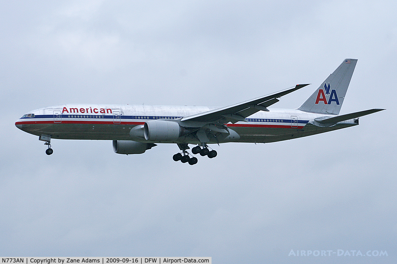 N773AN, 1999 Boeing 777-223 C/N 29583, American Airlines at DFW