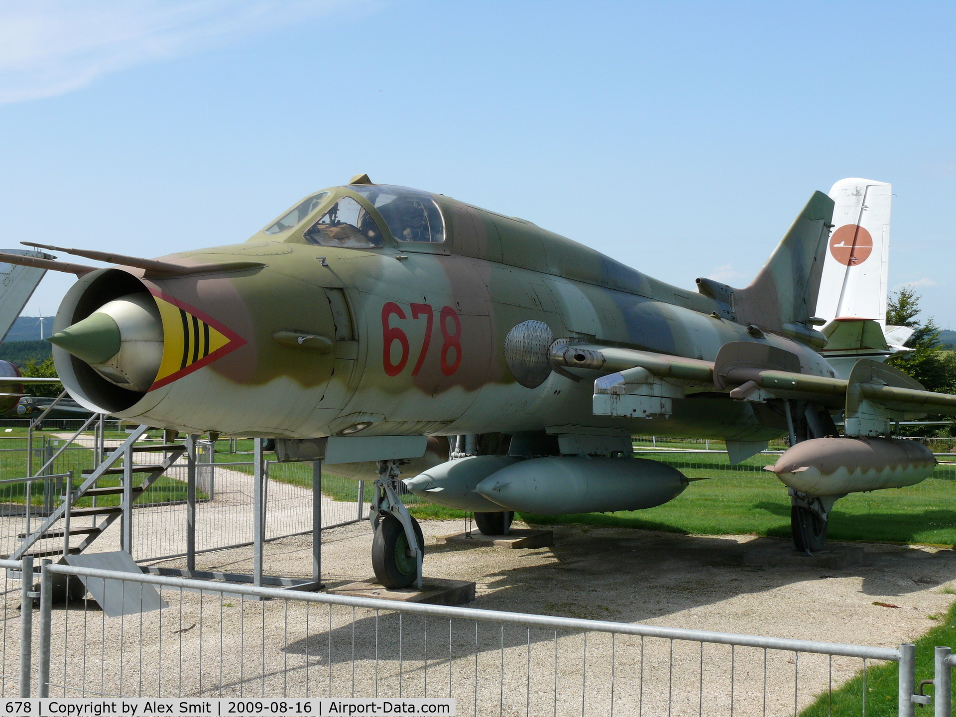 678, Sukhoi Su-22M-4 C/N 26103, Sukhoi Su22M4 Fitter-C 678 East German Air Force in the Hermerskeil Museum Flugausstellung Junior