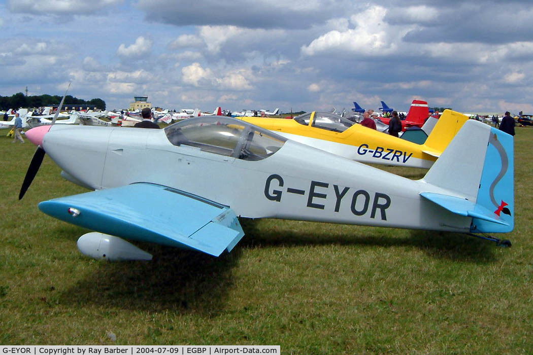 G-EYOR, 2001 Vans RV-6 C/N PFA 181A-13259, Van's RV-6 [PFA 181A-13259] Kemble~G 09/07/2004. Seen at the PFA Fly in 2004 Kemble UK.