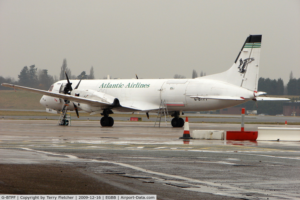 G-BTPF, 1989 British Aerospace ATP(F) C/N 2013, With the closure of Coventry Airport - the active freight aircraft have re-located to Birmingham