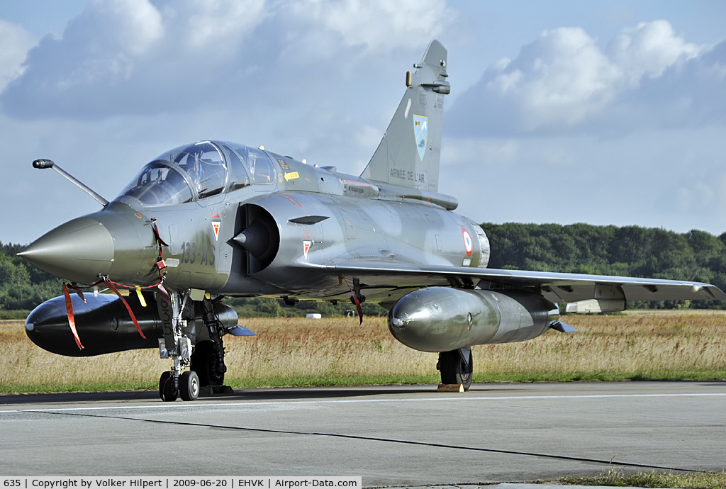 635, Dassault Mirage 2000D C/N 438, at Volkel