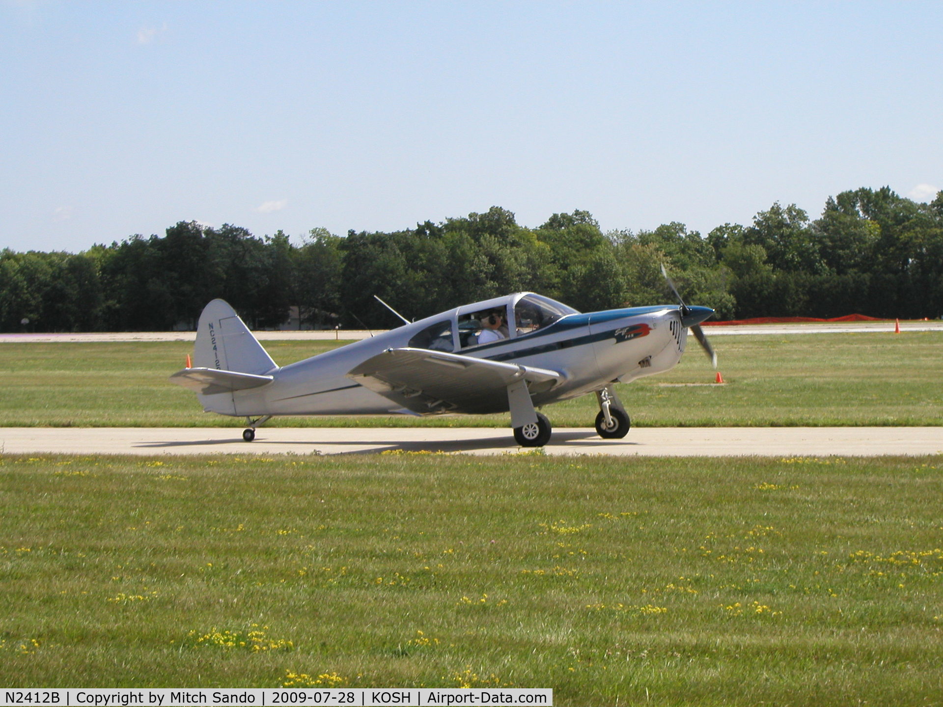 N2412B, 1949 Temco GC-1B Swift C/N 3712, EAA AirVenture 2009.