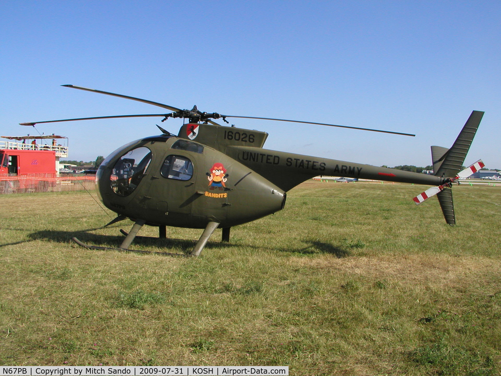 N67PB, 1968 Hughes OH-6A Cayuse C/N 480411, EAA AirVenture 2009.