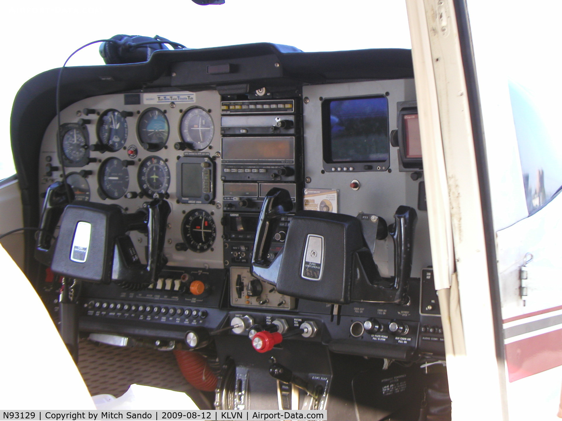 N93129, Cessna T210L Turbo Centurion C/N 21060274, Parked at the fuel pumps.