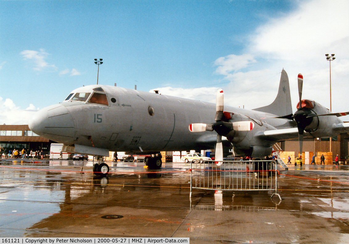 161121, 1980 Lockheed P-3C BMUP+ Orion C/N 285A-5700, P-3C Orion of VQ-2 in the static display at the Mildenhall Air Fete of 2000.