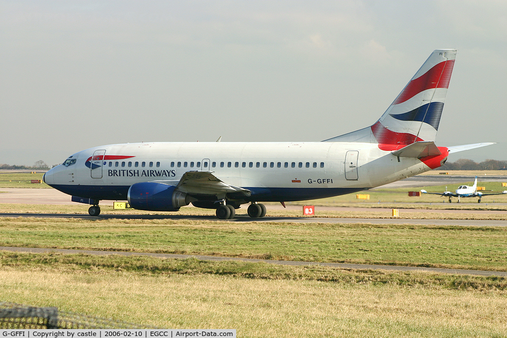 G-GFFI, 1995 Boeing 737-528 C/N 27425, seen @ Manchester