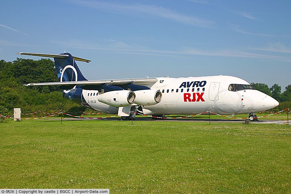 G-IRJX, 2001 British Aerospace Avro 146-RJ100 C/N E3378, seen @ Manchester