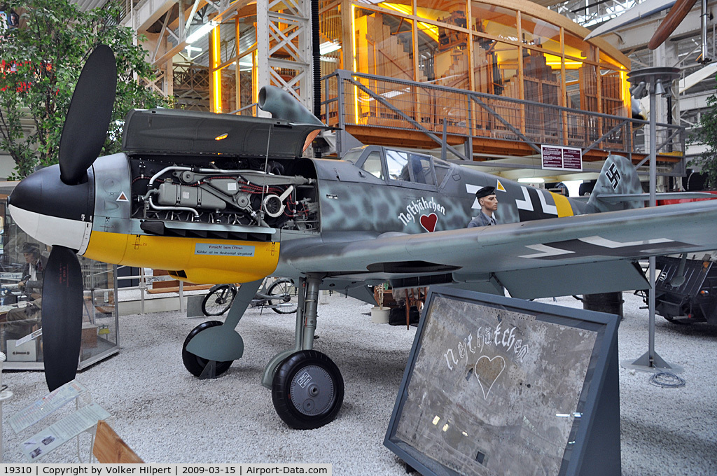 19310, Messerschmitt Bf-109G-4 C/N Not found 19310, Me-109 at Speyer Museum