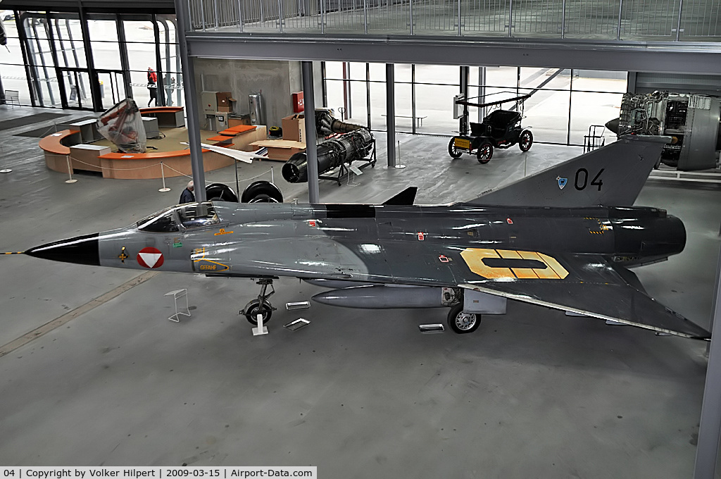 04, Saab J-35Oe MkII Draken C/N 35-1404, Draken at Speyer