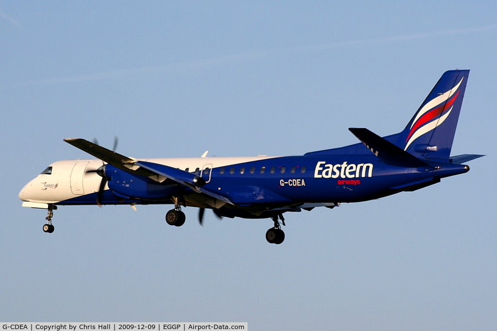 G-CDEA, 1994 Saab 2000 C/N 2000-009, Eastern Airways