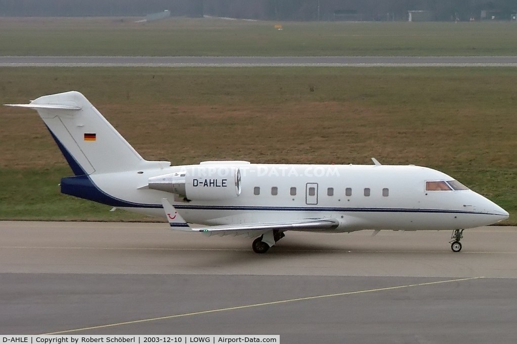 D-AHLE, 2000 Bombardier Challenger 604 (CL-600-2B16) C/N 5462, Flight to GRZ/LOWG