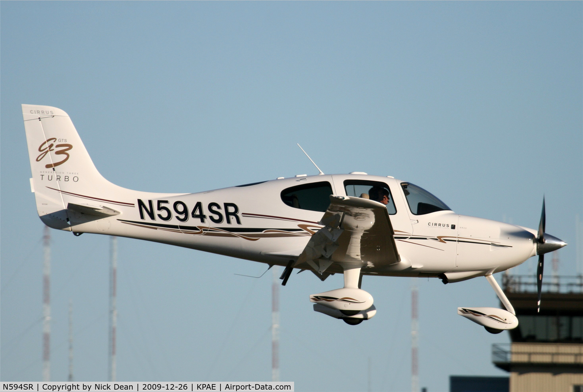 N594SR, 2007 Cirrus SR22 C/N 2594, KPAE