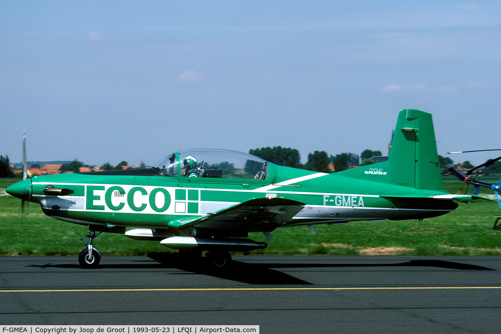 F-GMEA, Pilatus PC-7 C/N 519, After the merger of the companies Ecco and Adia in 1996 Patrouille Ecco went on as Patrouille Adecco.