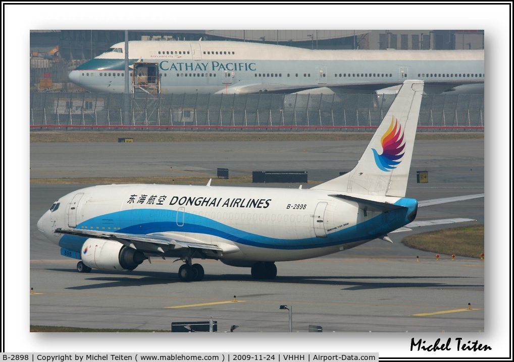 B-2898, 1991 Boeing 737-3Y0 C/N 24916, Donghai Airlines