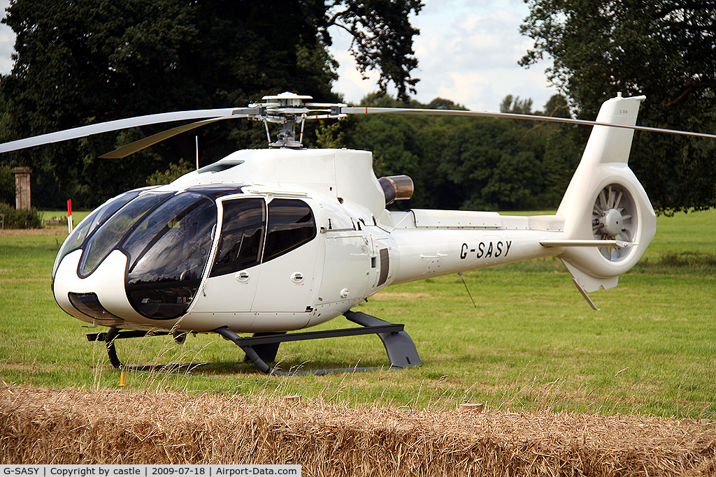 G-SASY, 2009 Eurocopter EC-130B-4 (AS-350B-4) C/N 4760, seen @ Cholmondeley