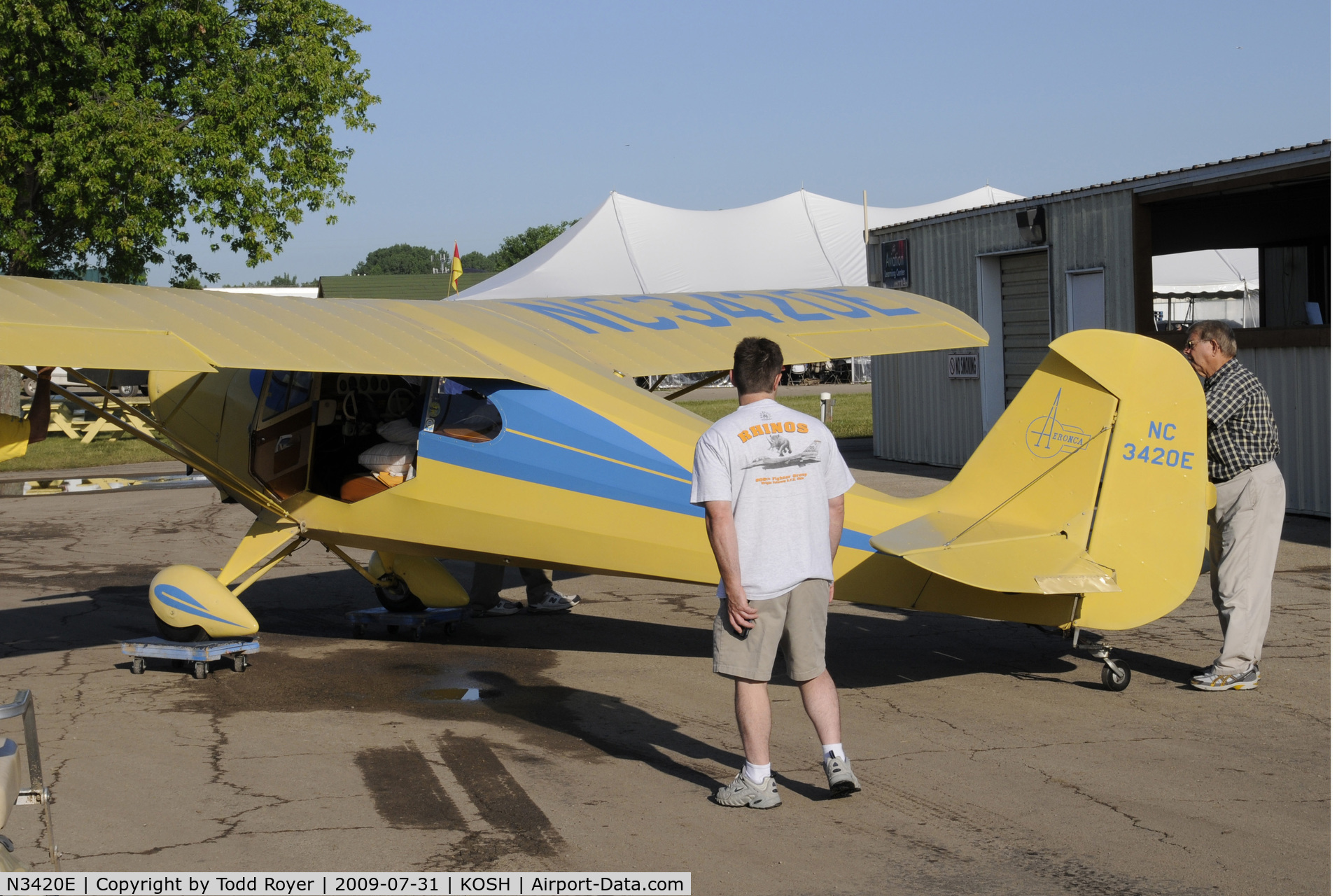 N3420E, 1947 Aeronca 11AC Chief C/N 11AC-1737, EAA AIRVENTURE 2009