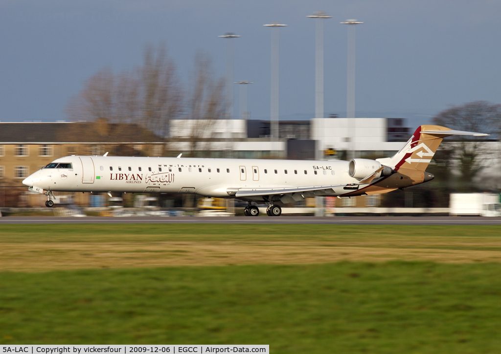 5A-LAC, 2007 Bombardier CRJ-900ER (CL-600-2D24) C/N 15122, Libyan Airlines