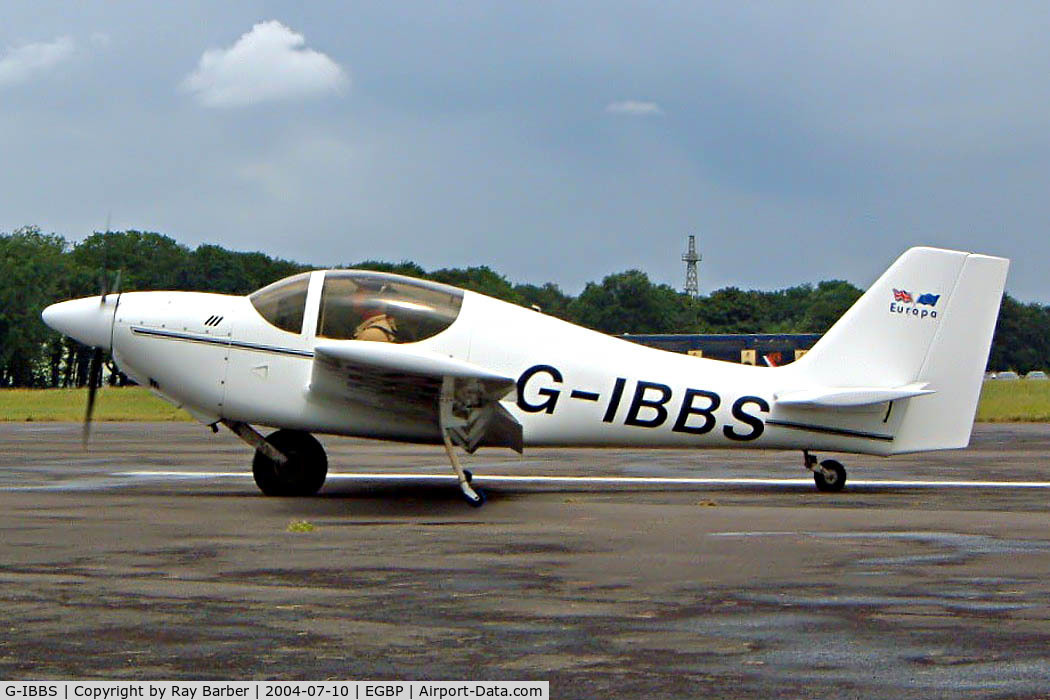 G-IBBS, 1997 Europa Monowheel C/N PFA 247-12745, Europa Avn Europa [PFA 247-12745] Kemble~G 10/07/2004. Seen at the PFA Fly in 2004 Kemble UK.
