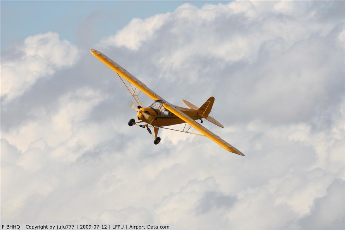 F-BHHQ, Piper J3C-65 Cub C/N 10272, on display at Moret