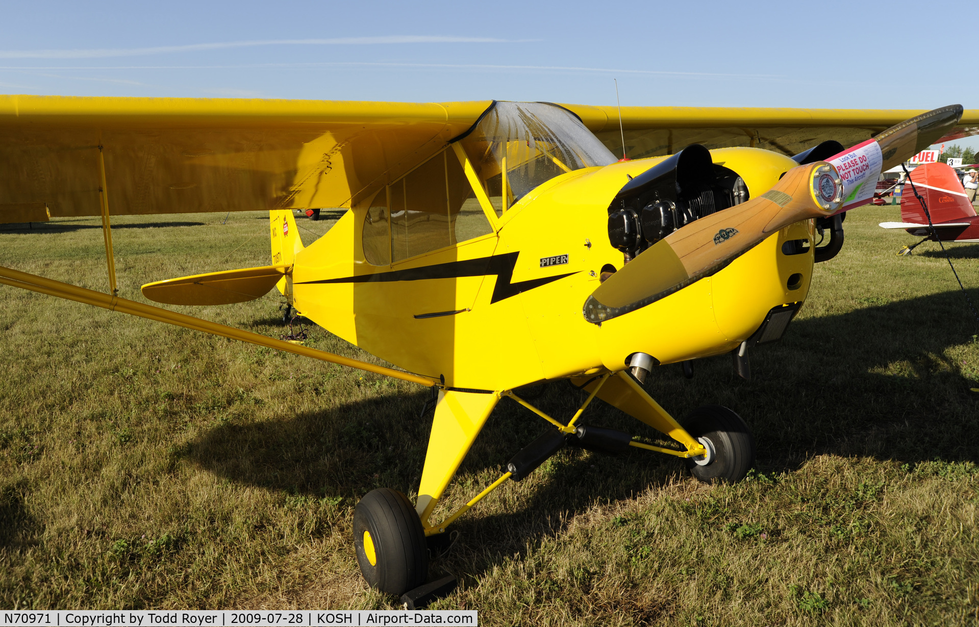 N70971, Piper J3C-65 Cub Cub C/N 18001, EAA AIRVENTURE 2009