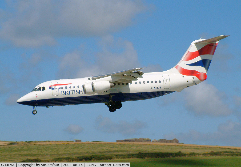 G-MIMA, 1987 British Aerospace BAe.146-200 C/N E2079, British Regional