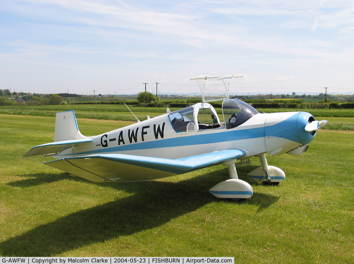 G-AWFW, 1957 SAN Jodel D-117 C/N 599, Jodel D-117 at Fishburn Airfield, UK in 2004.
