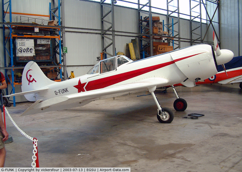 G-FUNK, 1985 Yakovlev Yak-50 C/N 852908, Privately owned.